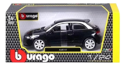 Audi A1 Negro - Escala 1/24 Burago