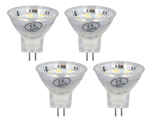 Bombilla Led Mr11, 4 Unidades, 3 W, 300 Lm, 9 Perlas, Base D