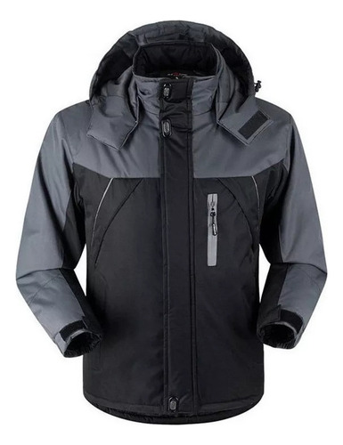 Abrigo De Invierno Con Capucha De Lana Para Hombre