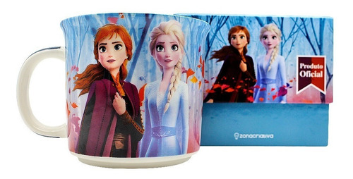 Imagem 1 de 5 de Caneca Tom Frozen My Element Princesa Disney Elsa Anna 350ml