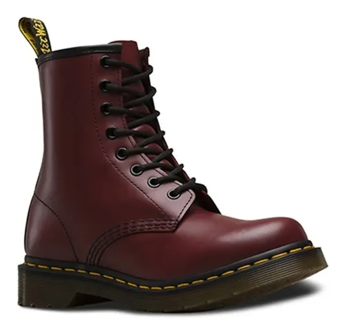Glossy red doc martens sale