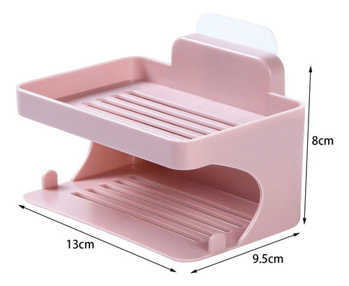 Soporte De Jabón Jabonera De Doble Capa Jabonera Para Baño