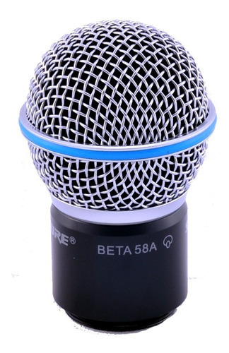 Capsula Microfone Sem Fio Shure Beta 58 A Pgx2 Slx2 Pgx Slx Cor Preto