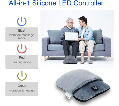 Calentador De Pies Eléctrico Con Calefacción Y Función De Vi