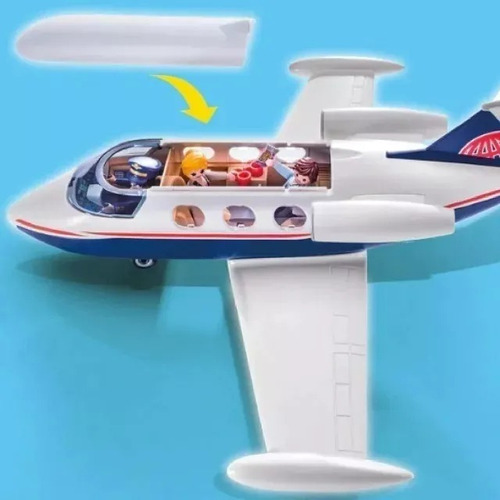Imagen 2 de 5 de Playmobil City Life 70533 Jet Privado Original Playking