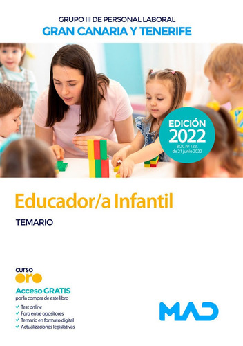 Libro Educador/a Infantil (grupo Iii De Personal Laboral)...