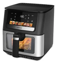 Comprar Freidora de aire sin aceite dos niveles con ventana Air Fryer Unnic panel digital pantalla con color bandeja canasto papas fritas 6.5 Litros 1700w color negro