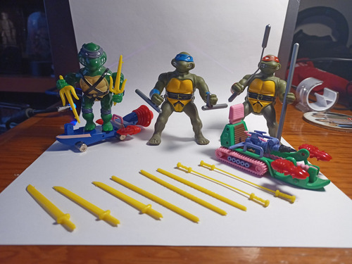 Tortugas Ninja 1994 Donatello, Leonardo Y Michelangelo Retro (Usado)