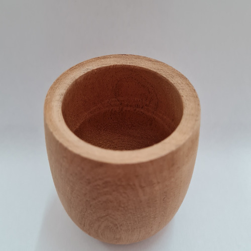 Imagen 2 de 5 de Mate De Madera Premium Cuenco Mates Artesanal Algarrobo 8x8.