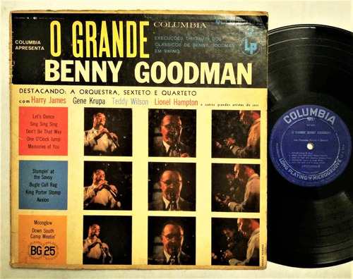 Vinilo O Grande Benny Goodman Lionel Hampton Brasil Orig ´56