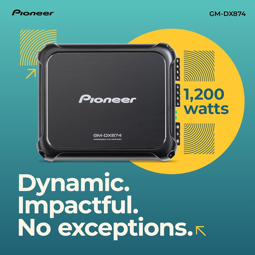 Pioneer Gm-dx874 Amplificador De 1.200 Vatios Clase D, Ampli