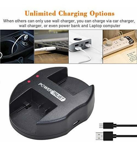 Vw Vbk Bateria Cargador Usb Para Pansonic Hc 5 Hdc Hs Sd