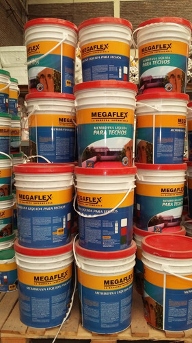 Membrana* Liquida Para Techos Megaflex X 10kg Color Verde