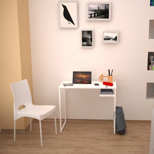 Imagen 7 de 7 de Escritorio Moderno Melamina + Caño