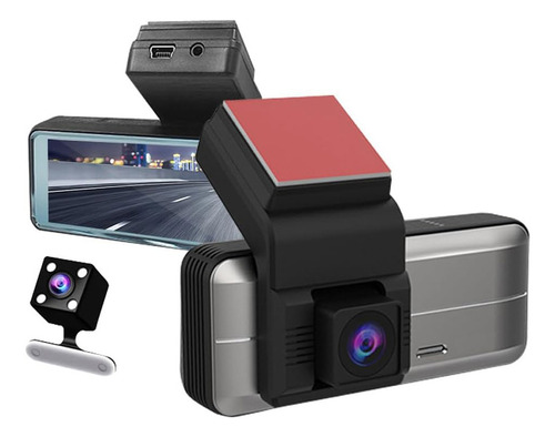 Câmera Veicular Duo Wifi Lente Dupla Automotivo Dash Cam