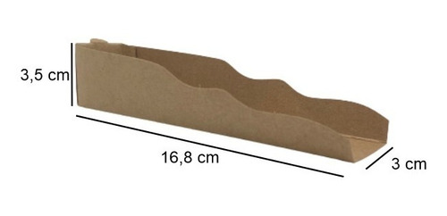 Imagem 2 de 5 de Caixa Embalagem Kraft Churros Goumert - Kit 100 Un