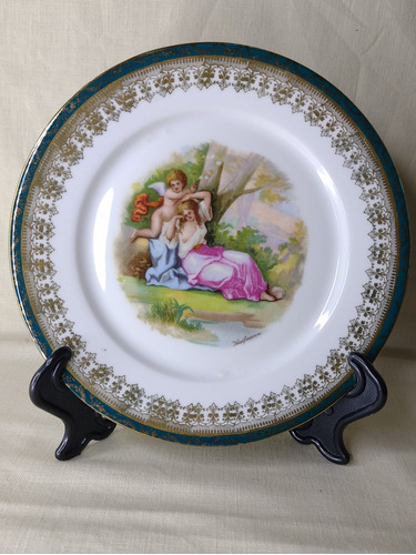 Antique, Hermoso Plato Decorarivo, Porcelana Austria.