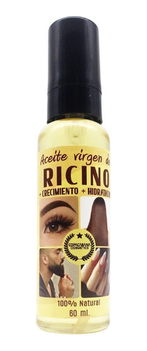 Aceite Ricino 100% Natural Para Cabello,pestanas,barba,uñas 