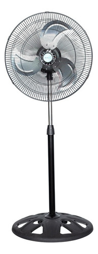 Ventilador 18 De Pedestal 2 En 1 Aspas Metálicas Tecnovent 45.72 Cm Negro Metálico Metal 3
