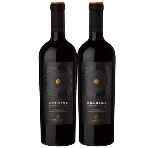 Vino Blend Unanime Bodega Mascota Vineyards 750 ml Pack X 2 u