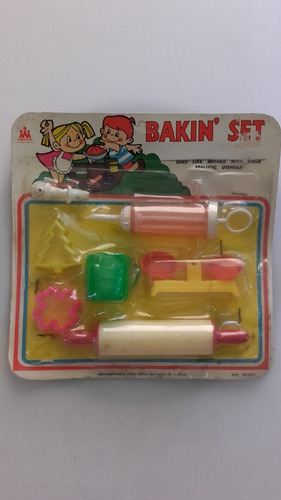 Imagen 8 de 10 de Juego Set Cocina Reposteria Para Niñas Antiguos Hecho Vzla
