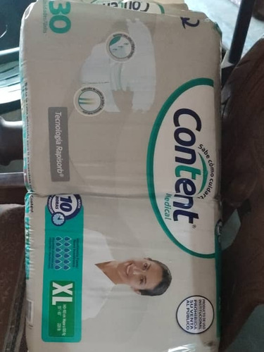 Pañales Para Adulto Talla Xl Paq. De 30 Und. Content Medical