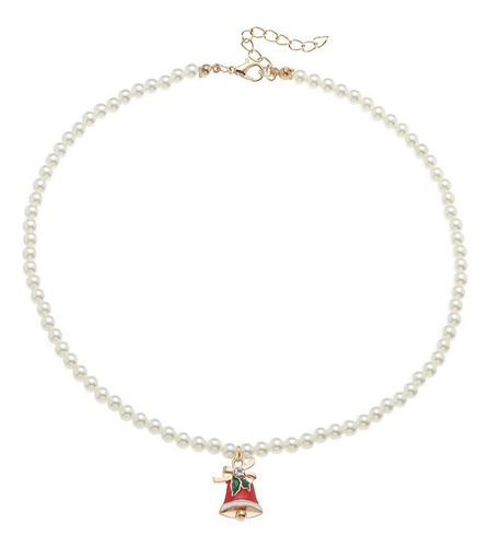 Collar De Navidad Con Colgante De Perlas, Árbol De Navidad P