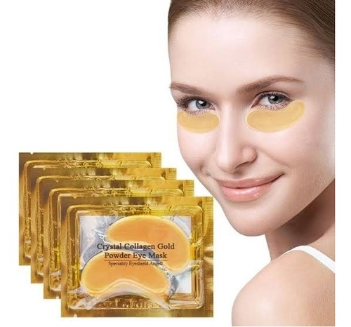 Mascarilla facial para piel mixta cristal EYES Antiedad PARCHES DORADOS PARA OJERAS 6g y 6mL