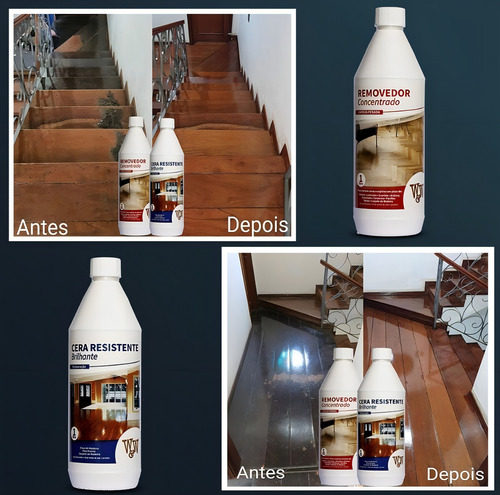 Removedor De Cera Pisos De Madeira Laminado W&w 1 Lt Tacos