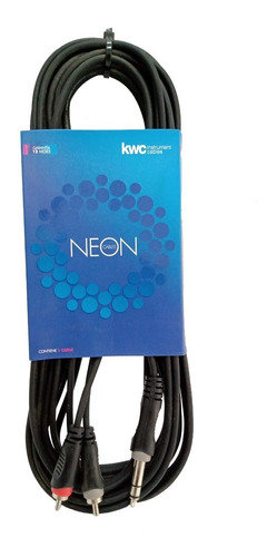 Cable Rca/plug Stereo Kwc Neon 6 Mts Mod 9019