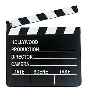 Tabla De Camara Y Accion Claqueta Hollywood Tematicas