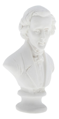 1/12 Dollhouse Miniatura Chopin Estatua Escultura Esculpir