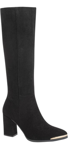 Bota De Vestir Larga  De Dama Yaeli Fashion 0692 Color Negro