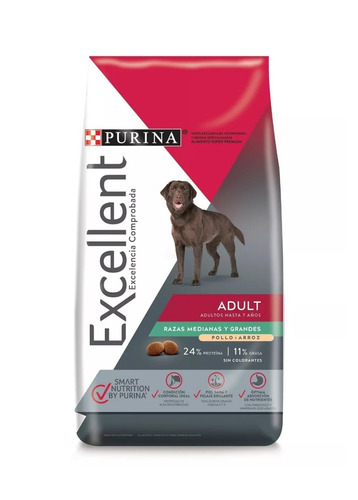 Excellent Perro Adulto Chicken & Rice Med/large 15kg Corrreo