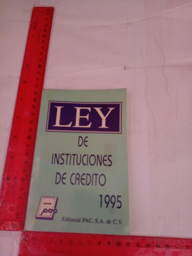 Ley De Instituciones De Credito 1995