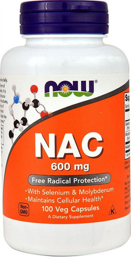 Nac 600 Mg 100 Cápsulas Now Foods