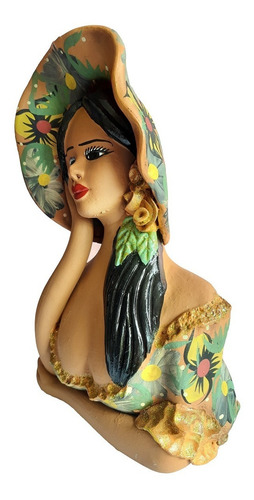 Imagem 4 de 7 de Namoradeira Mão No Queixo - Artesanato Alto Do Moura Caruaru