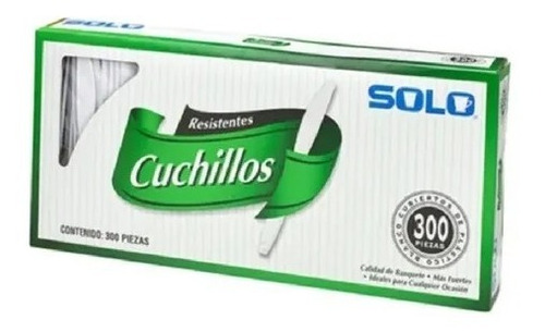 Cuchillos De Plástico Solo 300 Piezas