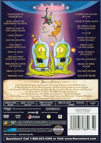 simpsons season 14 dvd disc