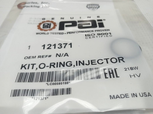 Kit O-ring Inyector Cummins 6ct/isc  121371