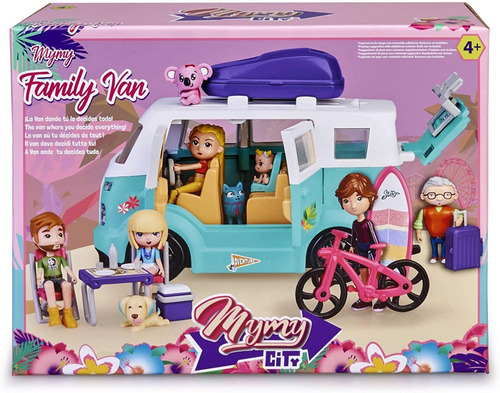 Juguete Mymy City Family Van Caravan Con Accesorios Famosa