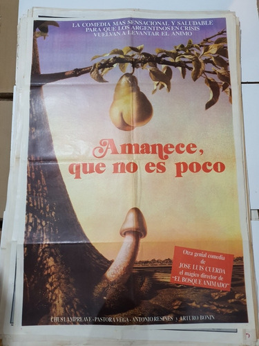 Afiche De Cine Original Amanece Que No Es Poco- 1692