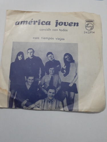 Vinilo Single De América Joven Canción De Todos (v35