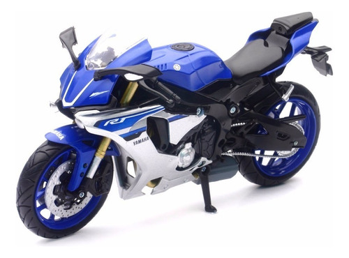 Moto Azul De La Colección Yamaha Yzf R1 Escala 1:12