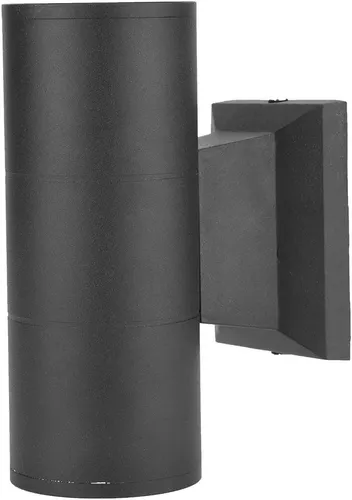 Aplique Led Doble Cilindro Luz Pared Exterior