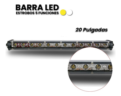 Barra Led  5 Funciones 54w 20  Pulgadas Ultra Slim 