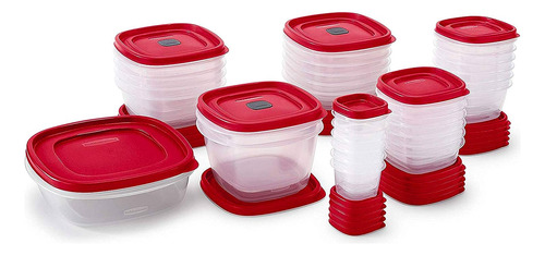 Juego Completo De Recipientes Rubbermaid Tapa Con Valvula