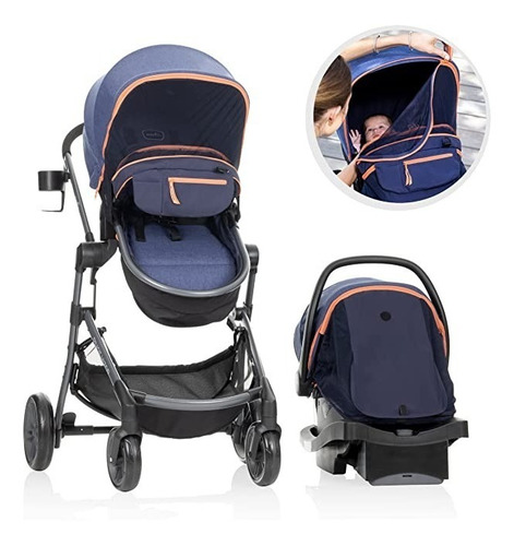 Sistema De Viaje Pivot Vizor Con Asiento Infantil- Evenflo