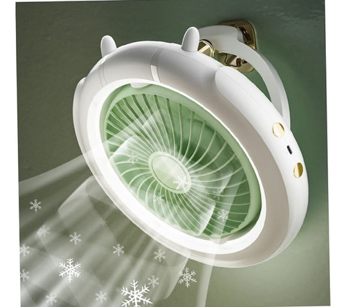 Ventilador De Escritorio Portátil Con Luz Nocturna 3 En 1