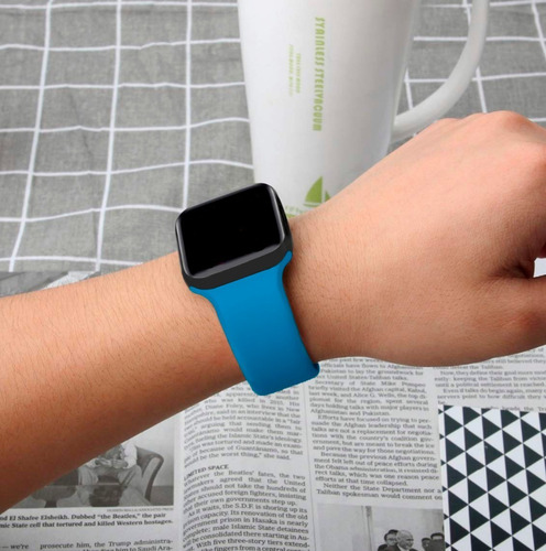 Pulseira App Watch Silicone Sport 38/40/42/44 +película E005